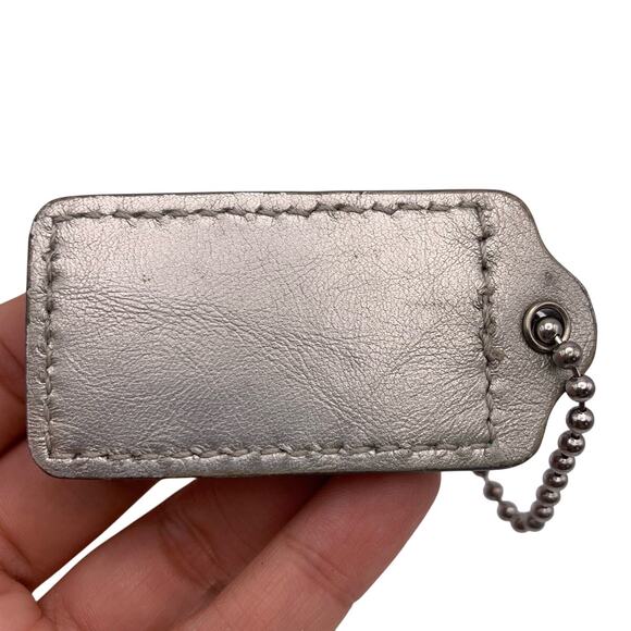 COACH Silver Replacement Hang Tag Hangtag Bag - Picture 2 of 3